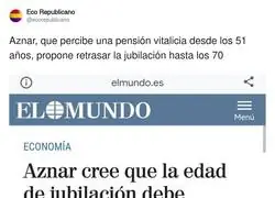 Aznar se r&iacute;e de todo el mundo