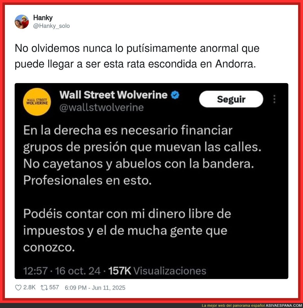 El peligro de este agitador de ultraderecha desde Andorra