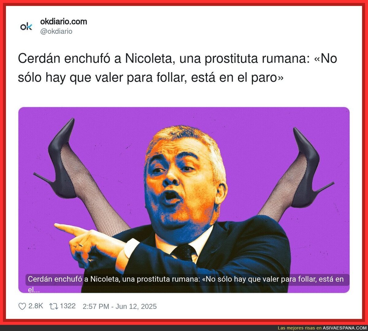 Surrealista lo del PSOE y Cerdán