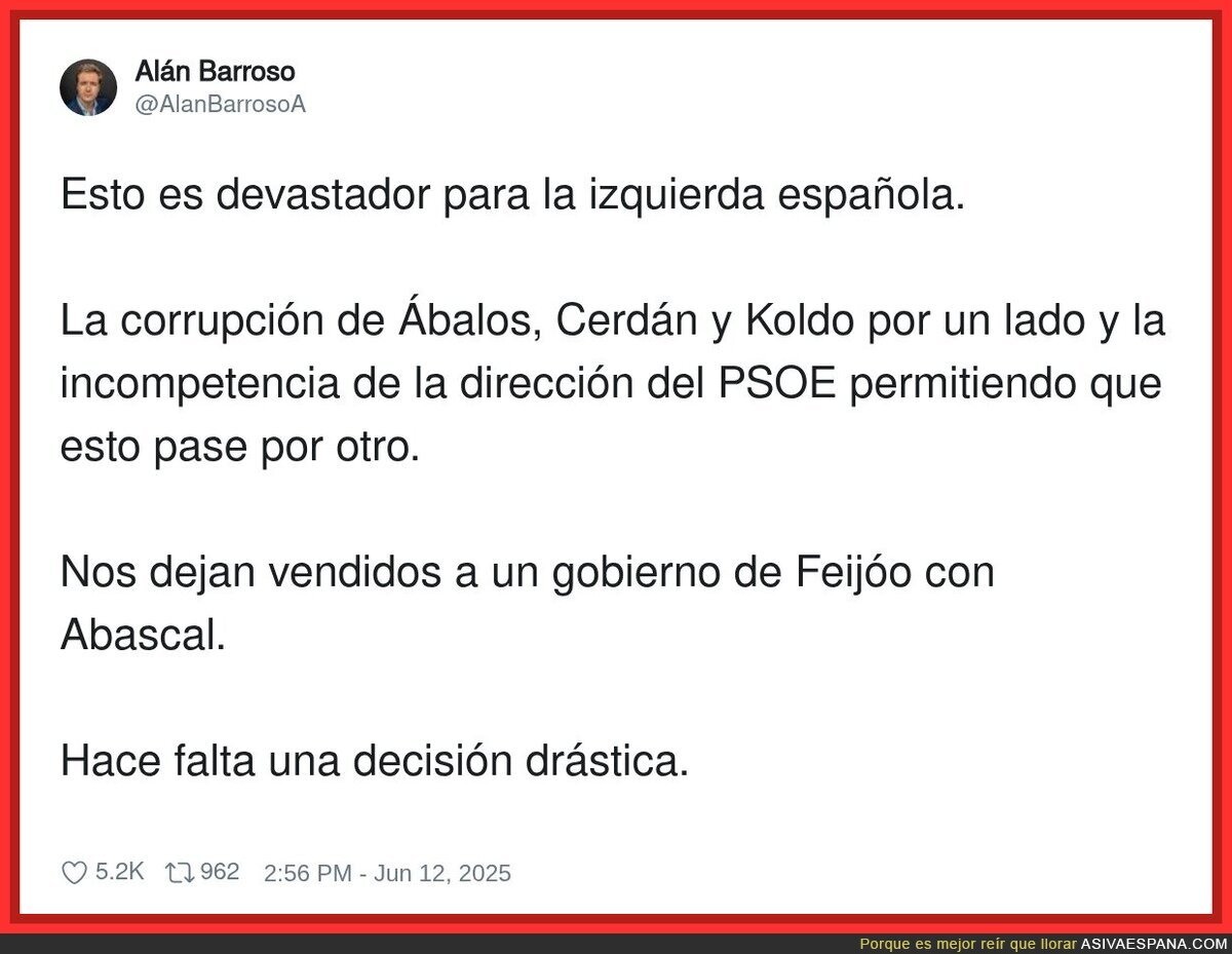 La izquierda española se rompe