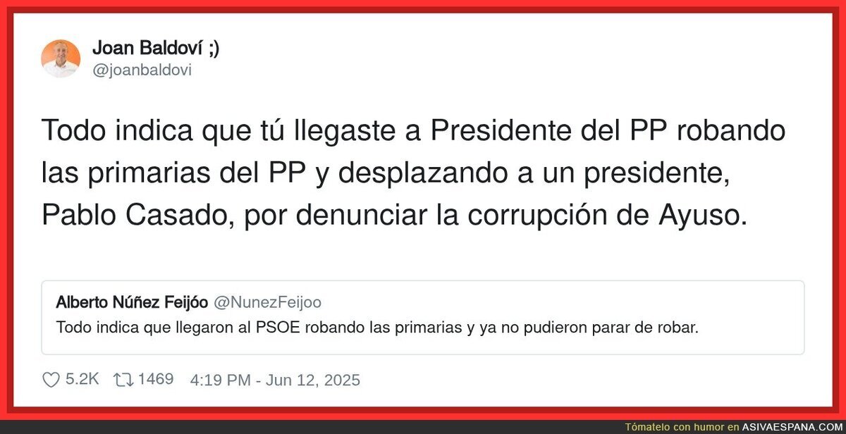 Nuñez Feijóo no está para dar lecciones a nadie