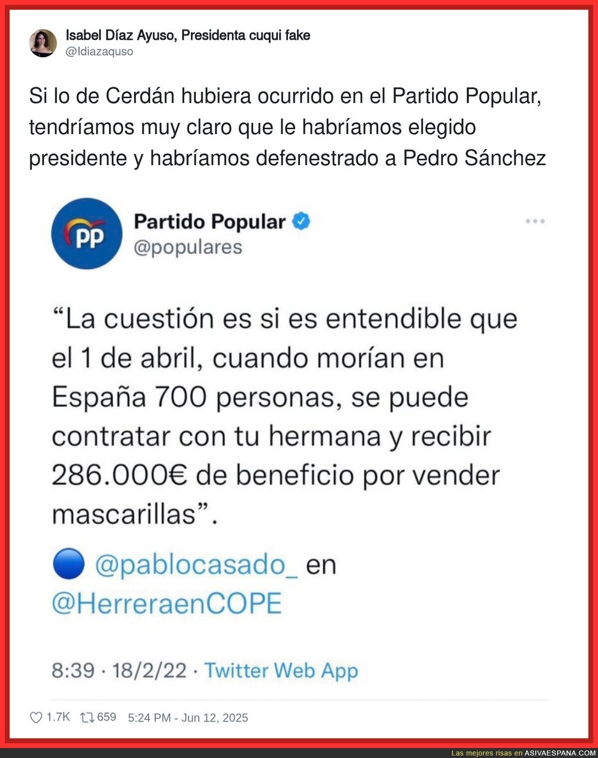 Así habría actuado el PP con el caso Cerdán