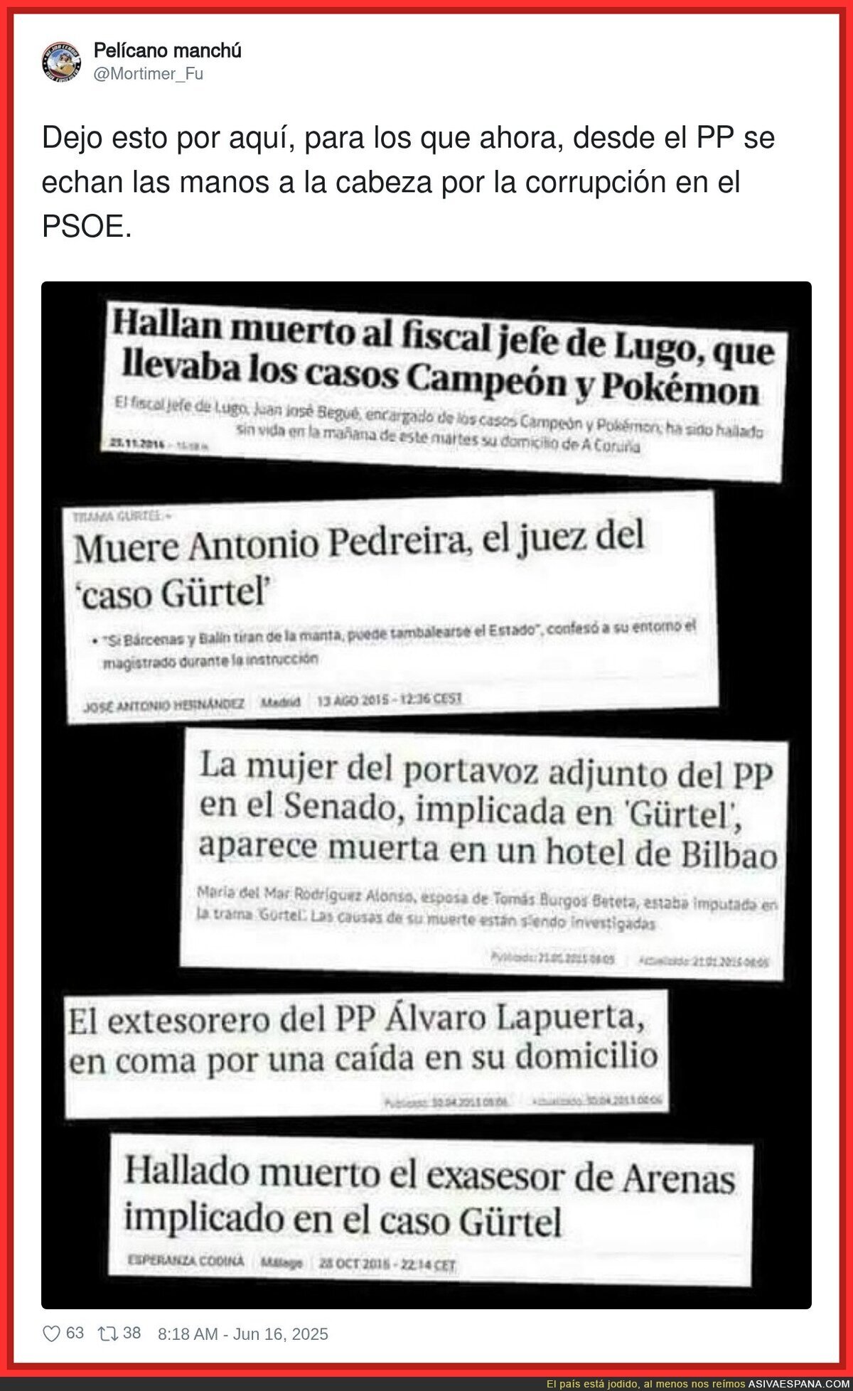 El PP y sus peligroso historial