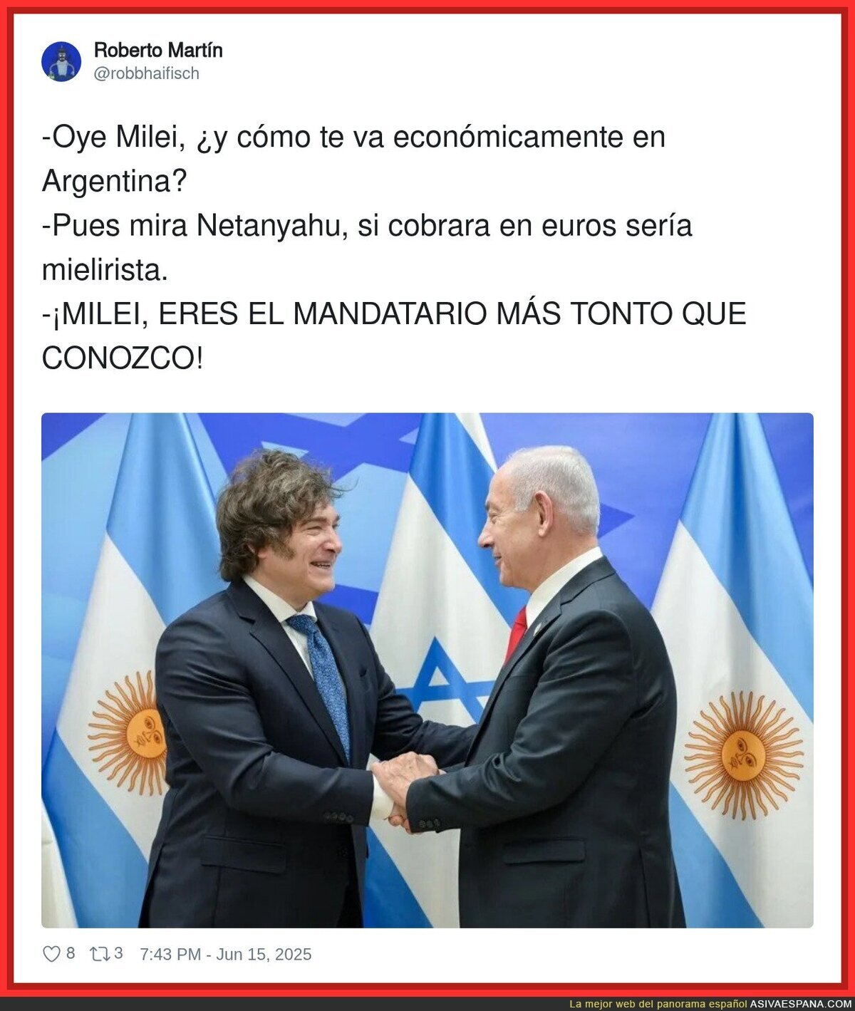 Milei es un cachondo