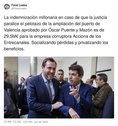 Acciona siempre de por medio