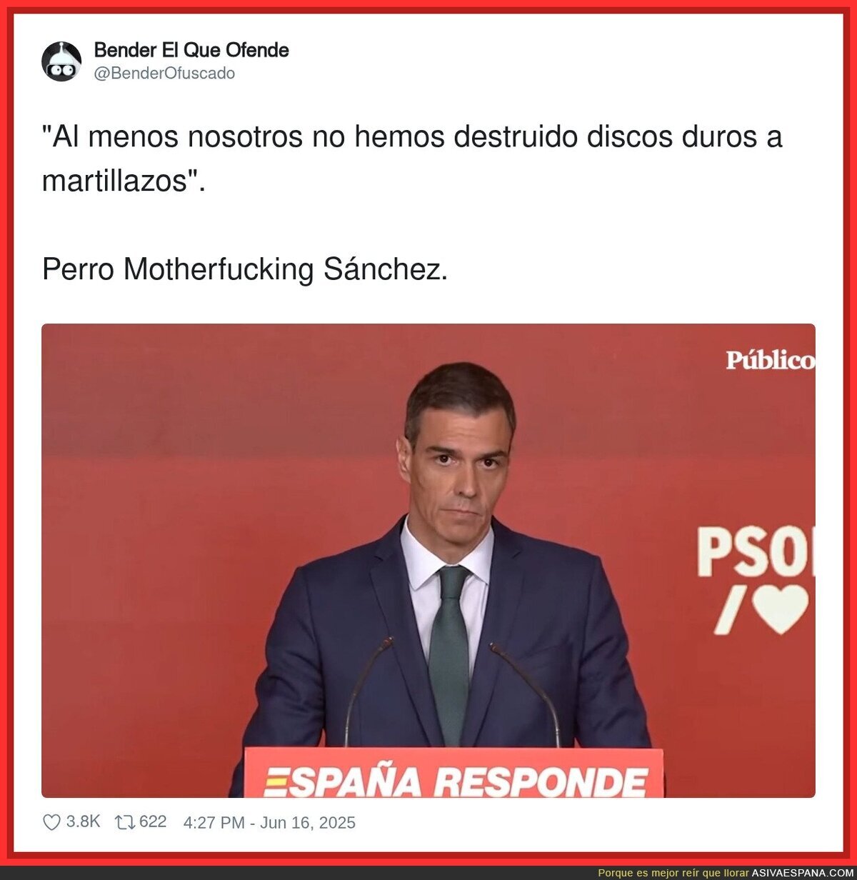 Pedro Sánchez sabe como darle duro al PP