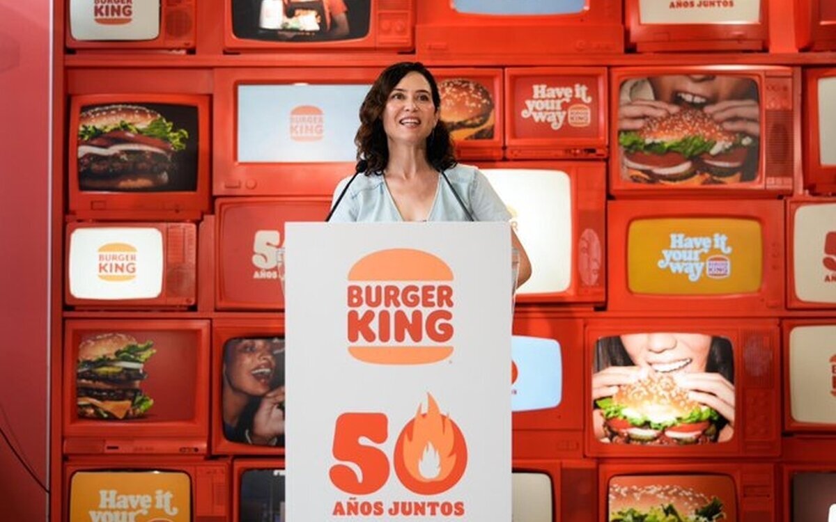 Isabel Díaz Ayuso dice que llaman 'Burriquin' a Burger King en España