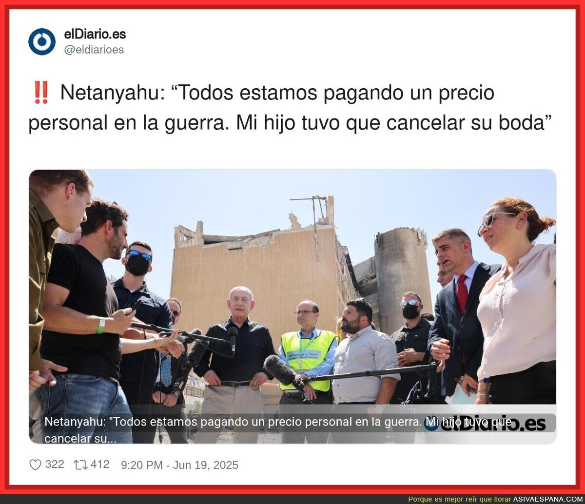Netanyahu no tiene corazón ni alma