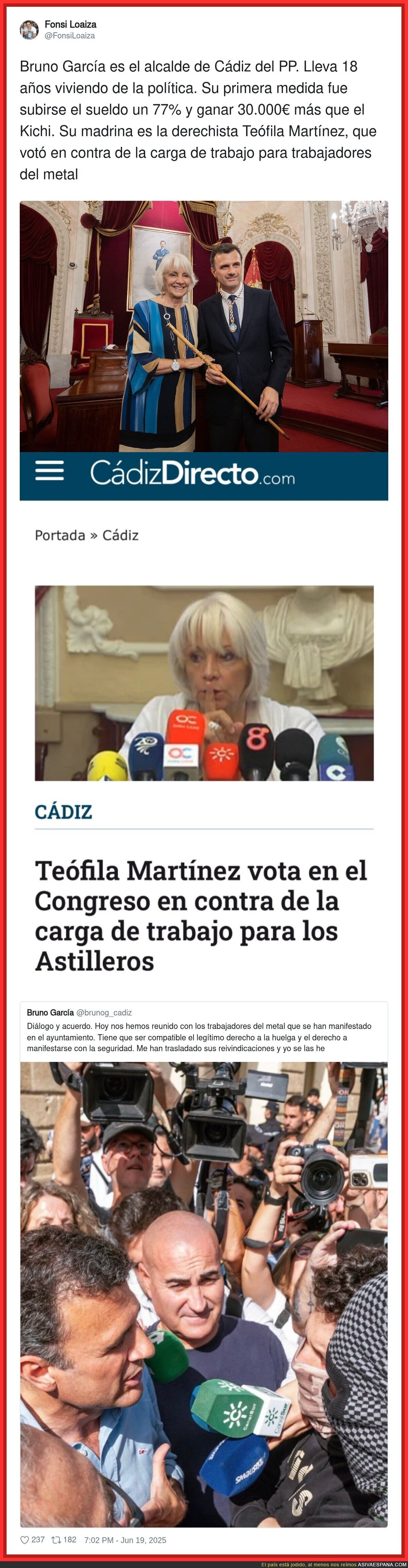 Que bien se vive siendo del PP en Cádiz
