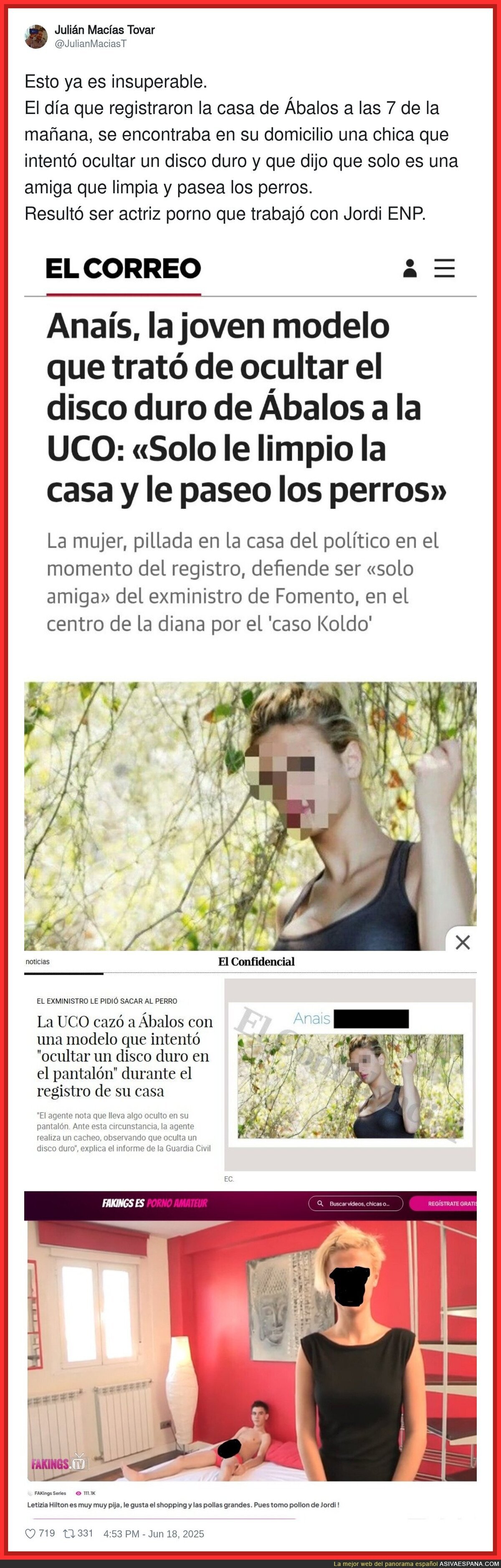 Surrealista esto de Ábalos en común con Jordi ENP
