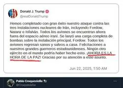 Bombardear para traer la PAZ. ni los MAGAs se lo tragan