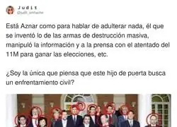 Aznar no est&aacute; para dar lecciones a ninguna persona