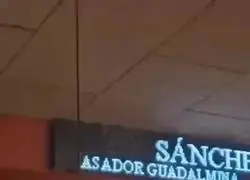 El mensaje que se muestra en el Asador Guadalmina
