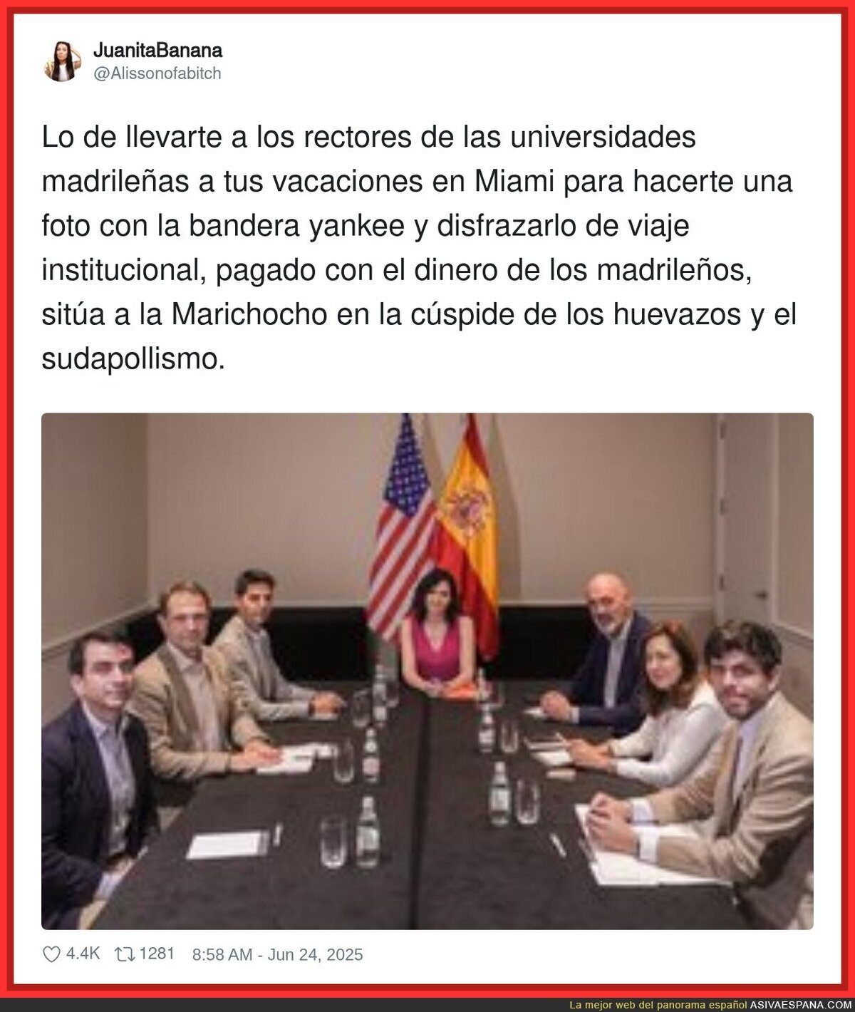 Ayuso se ríe de todo el Mundo y se aprovecha de ello