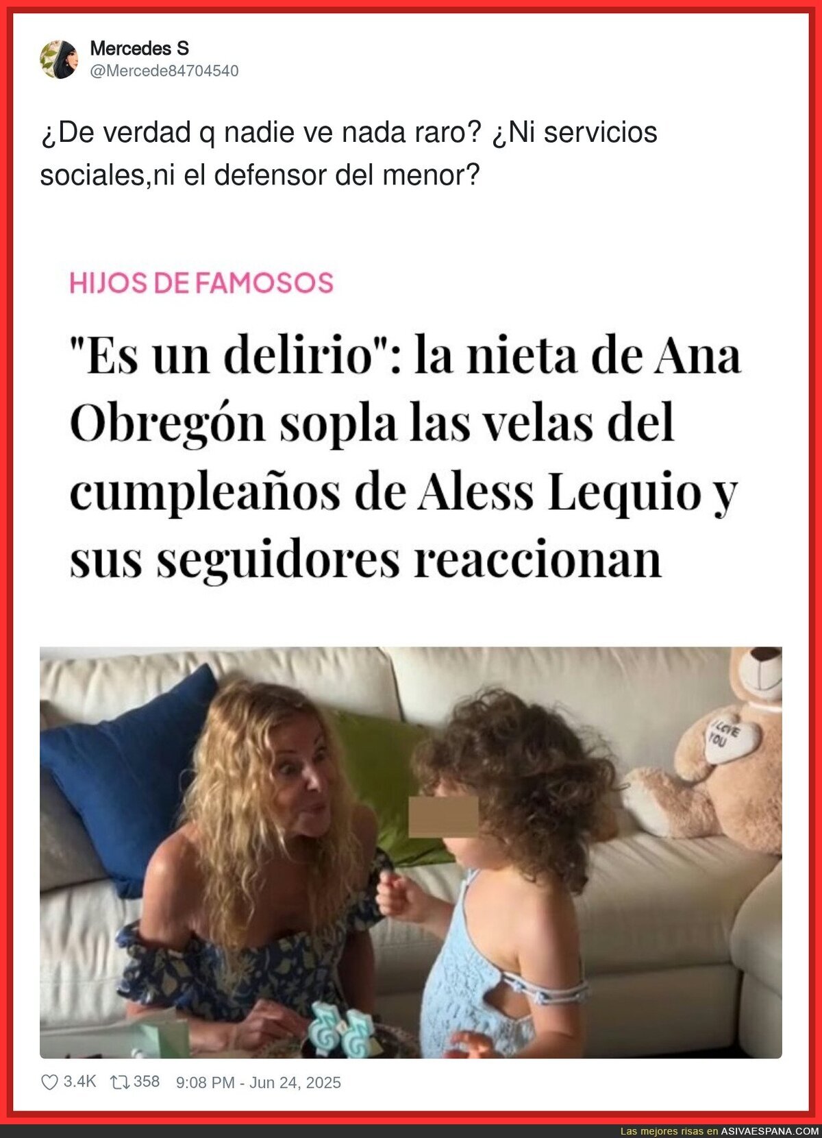 Es bastante turbio lo de Ana Obregón