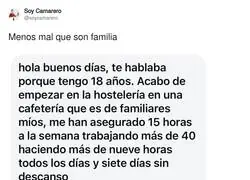 Nunca hay que confiarse con familiares