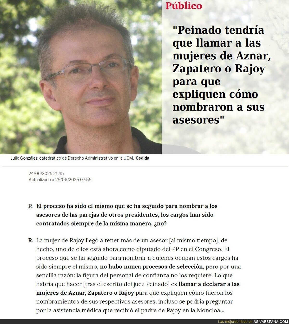 Explicación sencillita de como trapichea el juez Peinado por un catedrático de Derecho