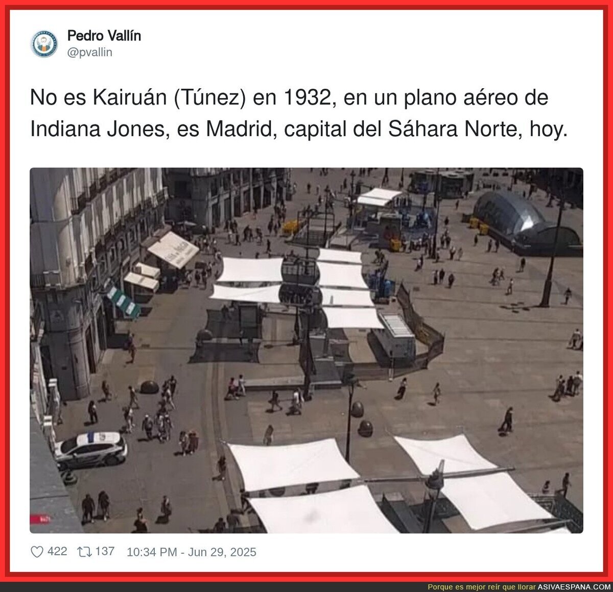 Imagen tercermundista de Madrid