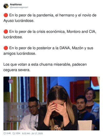 El PP se aprovecha de todas las desgracias