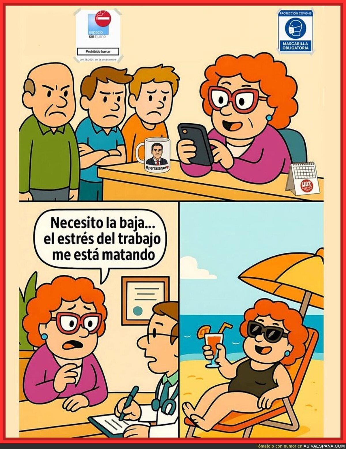 Mucho estrés siendo funcionaria
