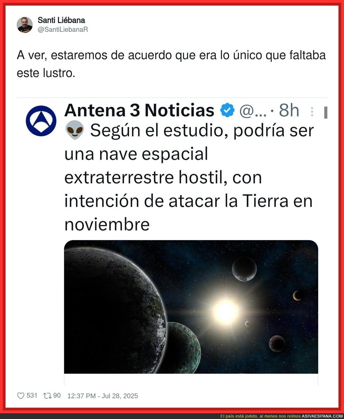 El acontecimiento que falta por pasar