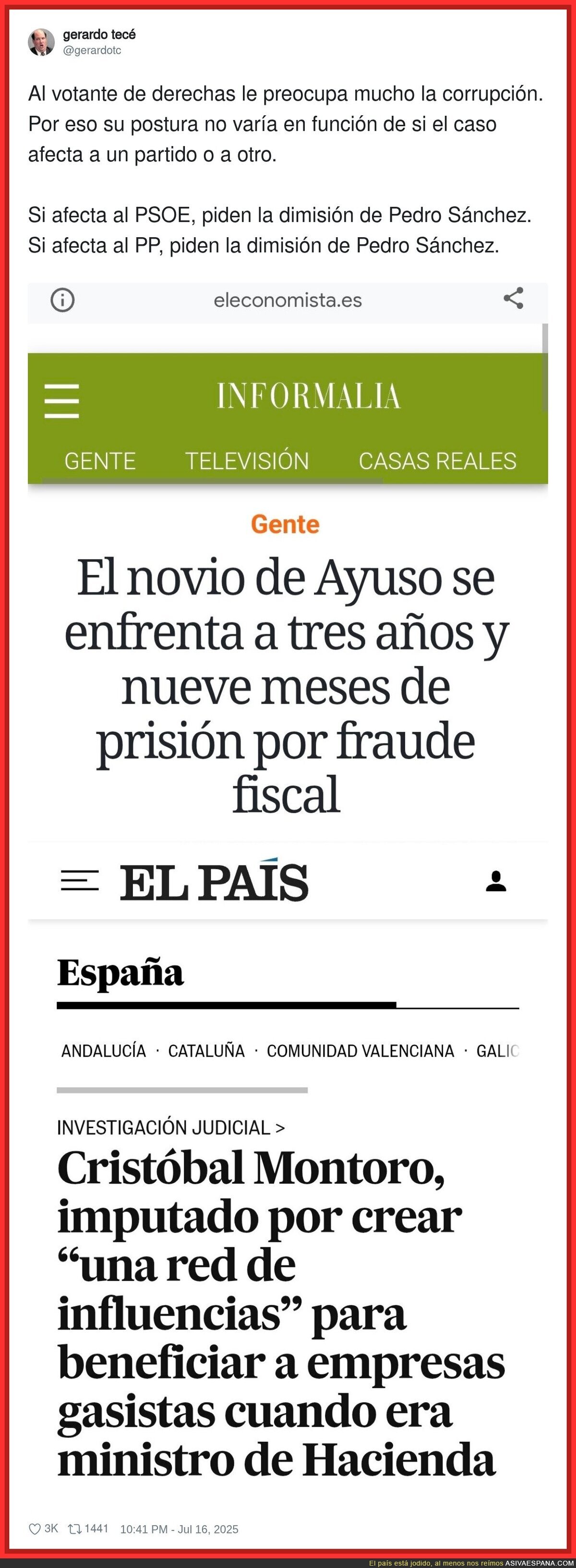 La culpa siempre es de Pedro Sánchez