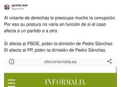 La culpa siempre es de Pedro S&aacute;nchez