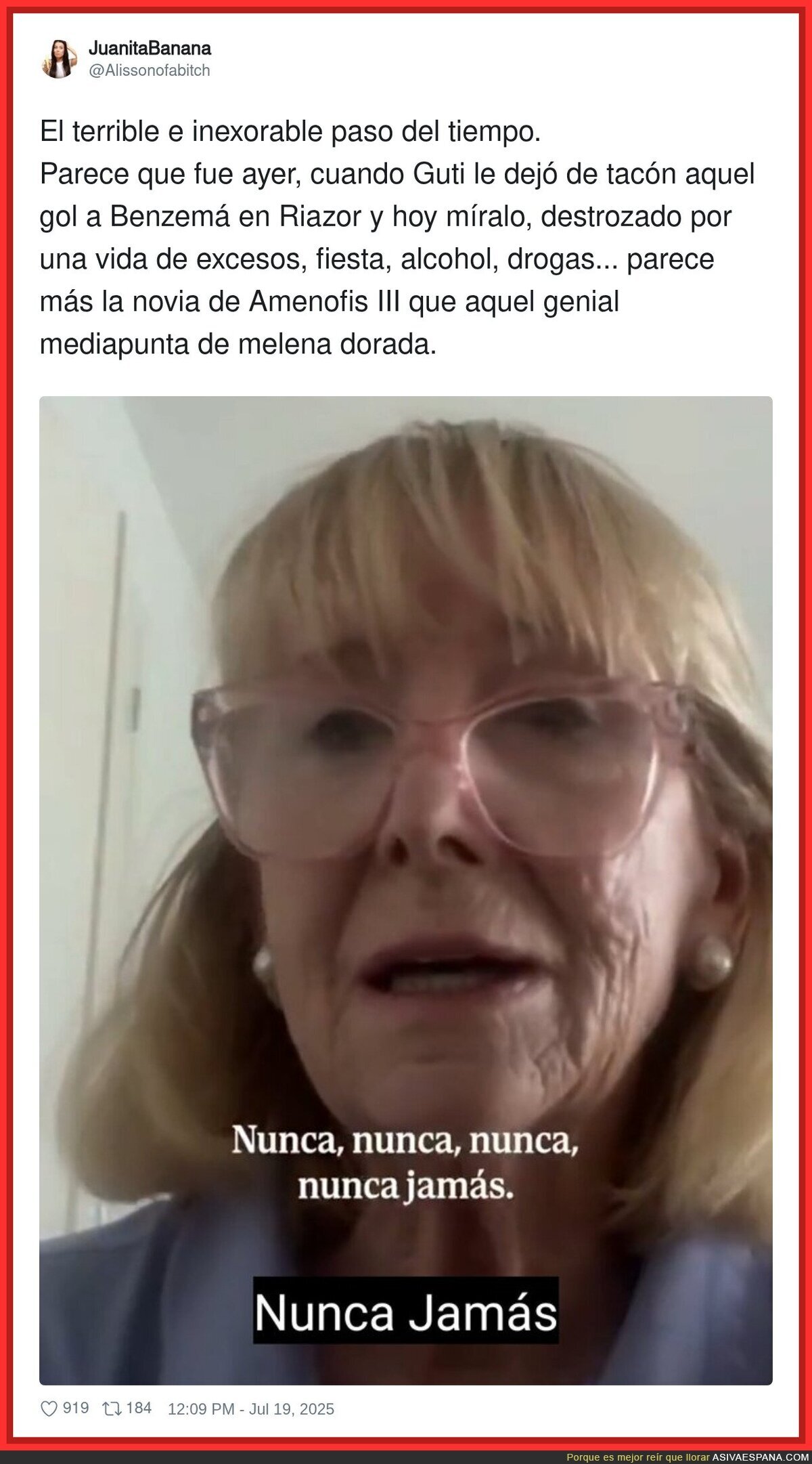 El tiempo pasa volando