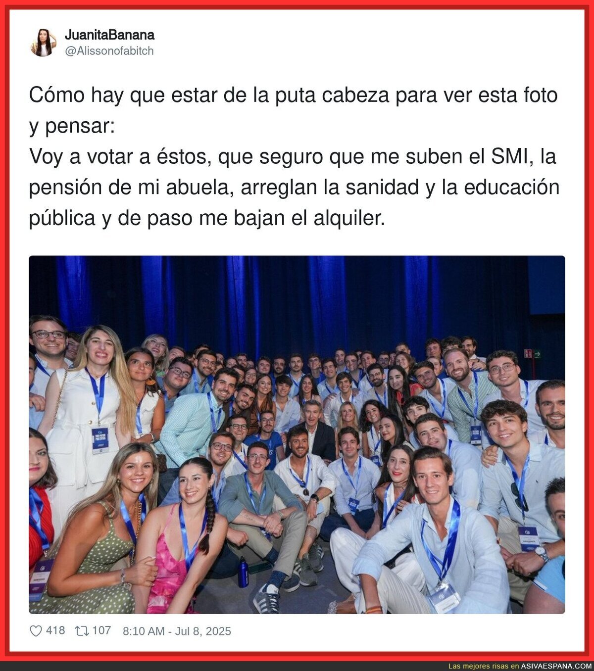 No tienen pinta de preocuparse mucho de los problemas reales de la gente