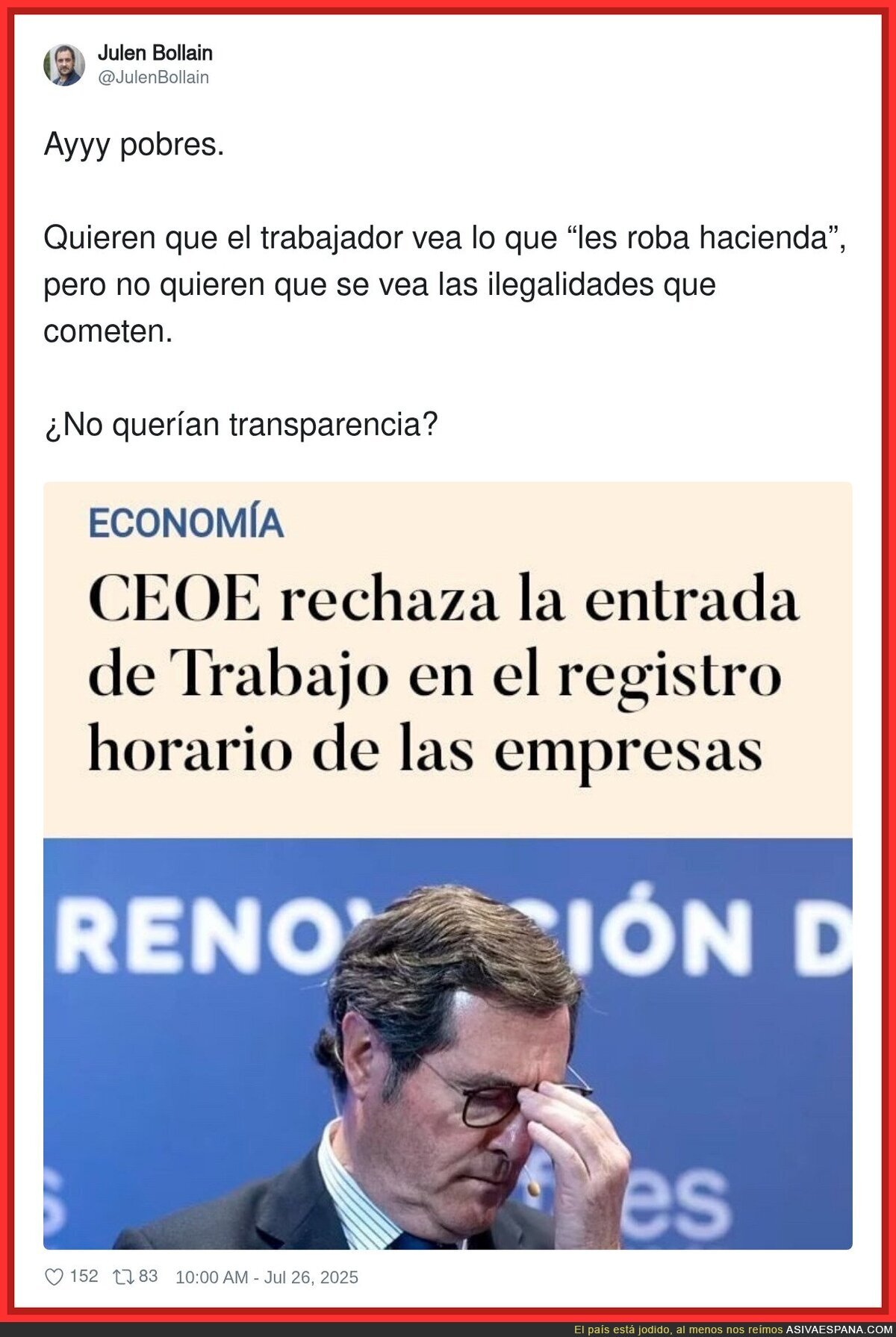 ¿No querían transparencia?