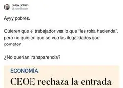 &iquest;No quer&iacute;an transparencia?