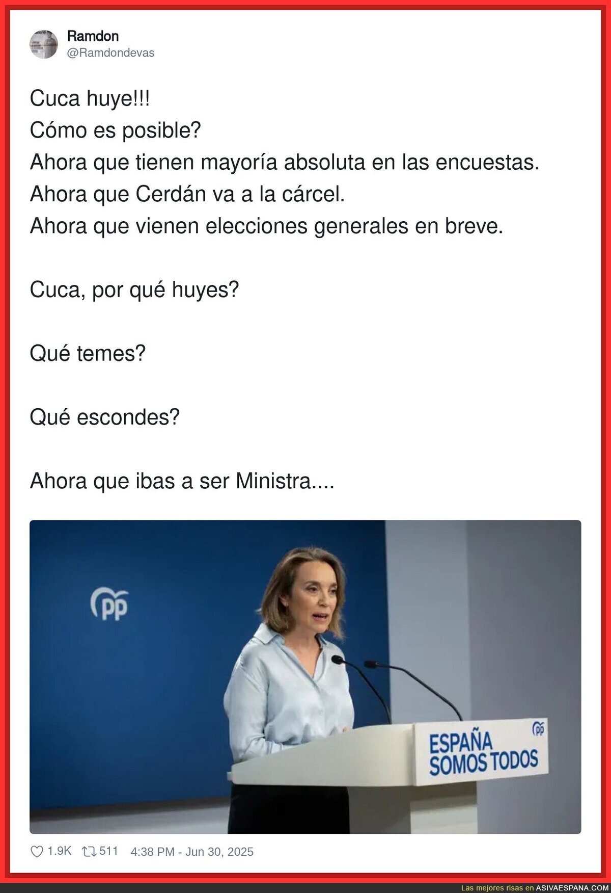 ¿Qué esconde Cuca Gamarra que se ha ido tan rápido?