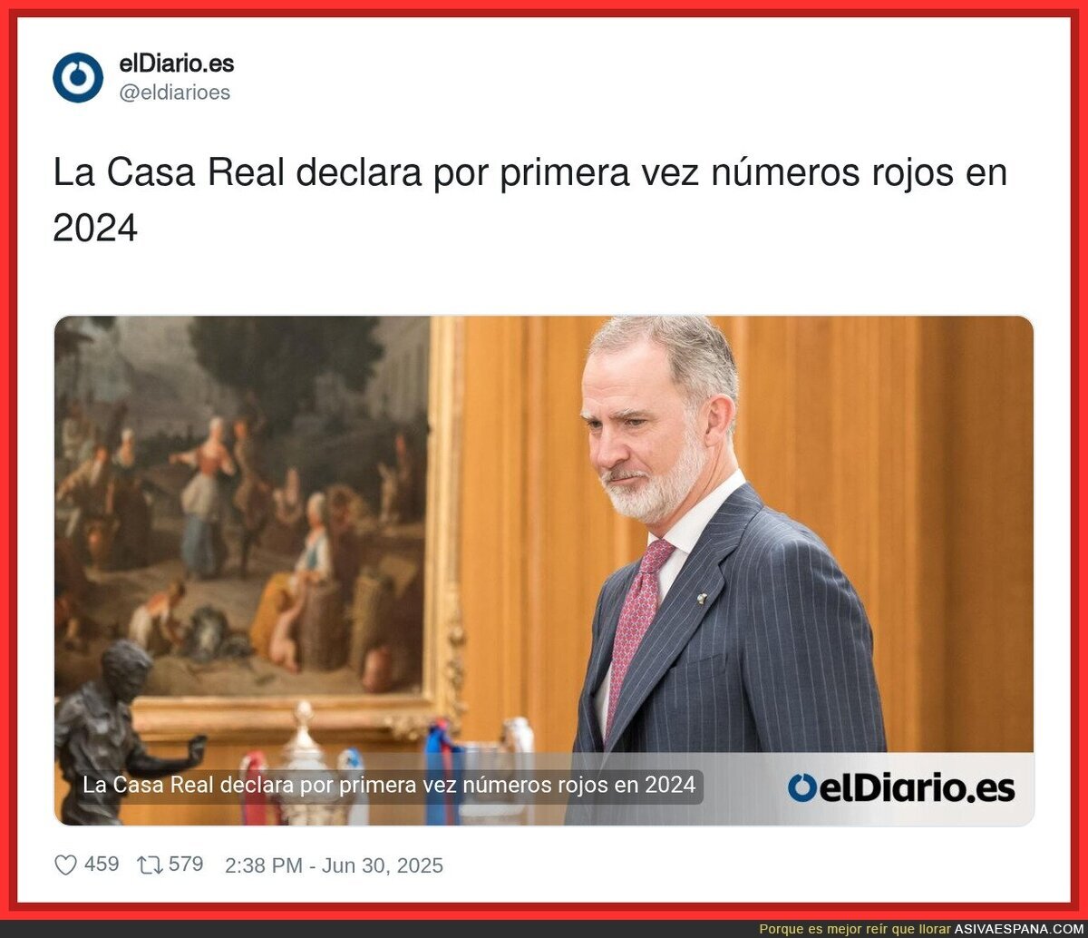 Como cualquier empresa en pérdidas, hay que disolver la Casa Real