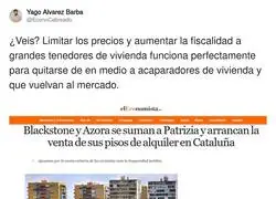 Limitar los precios y aumentar la fiscalidad a los que m&aacute;s pisos rtienen funciona