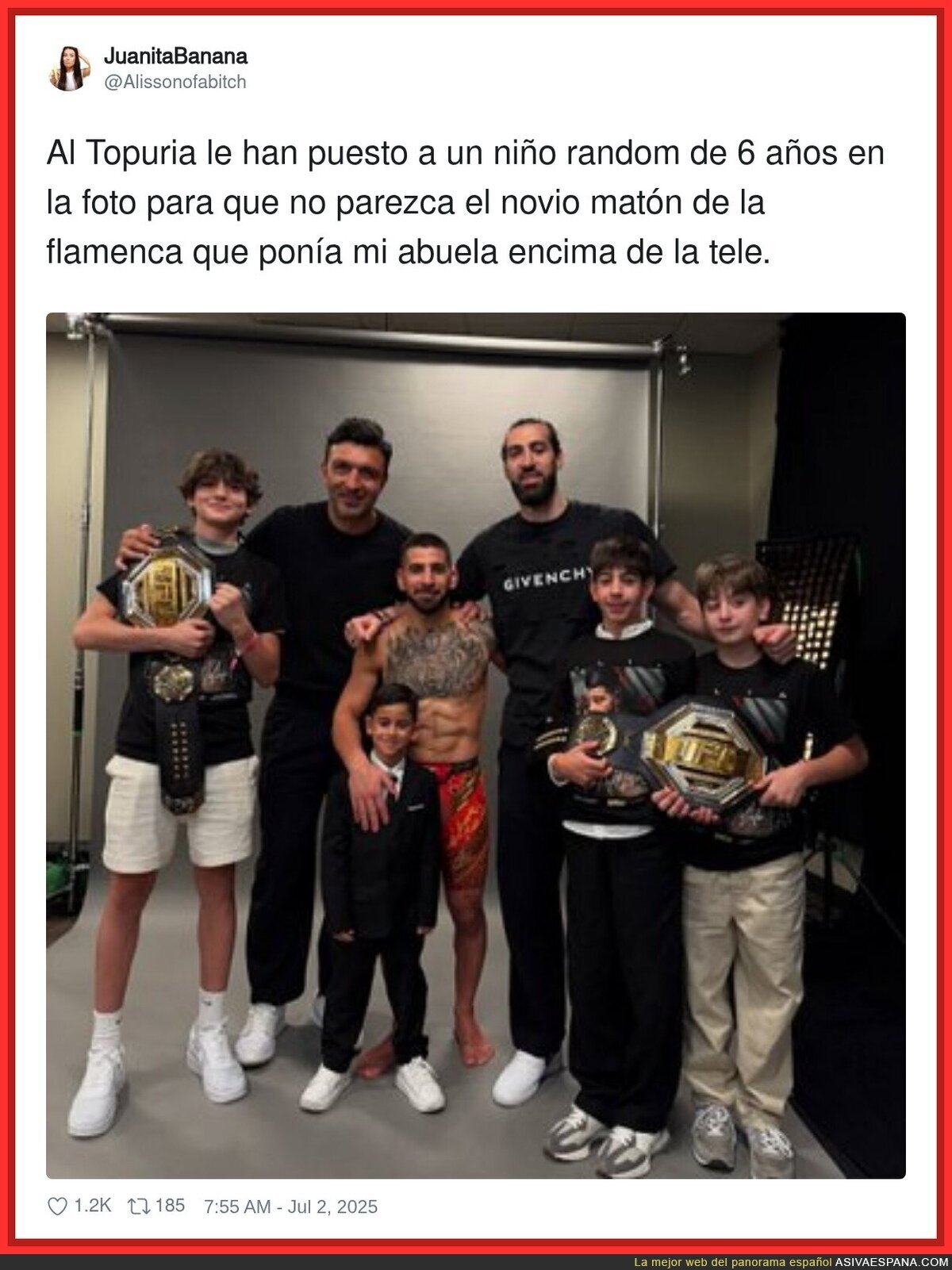 Hablemos de la altura de Topuria