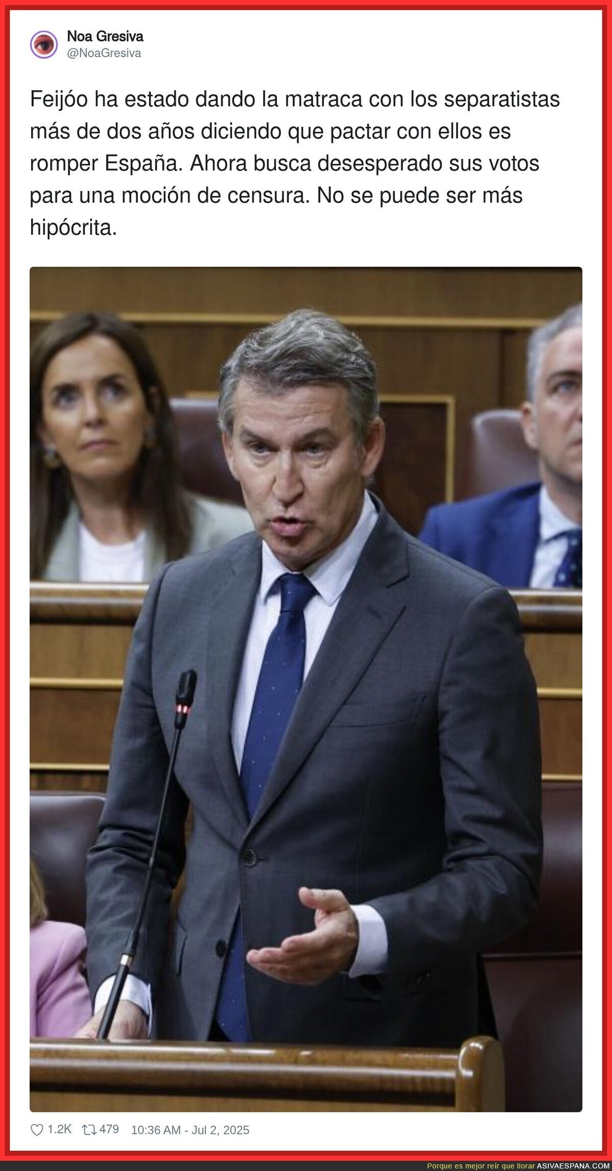 Feijóo necesita a Puigdemont