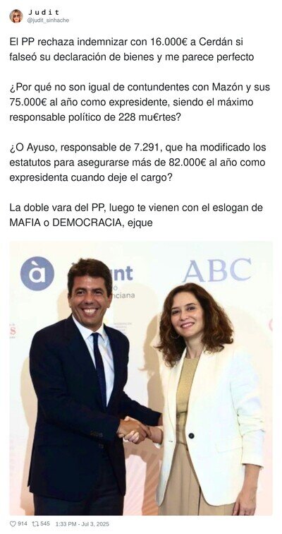 As&iacute; es el doble rasero del PP