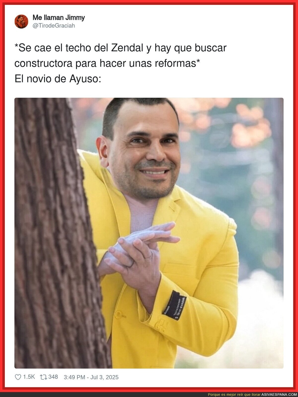 El novio de Ayuso no pierde ocasión