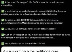 Isabel D&iacute;az Ayuso no tiene verg&uuml;enza