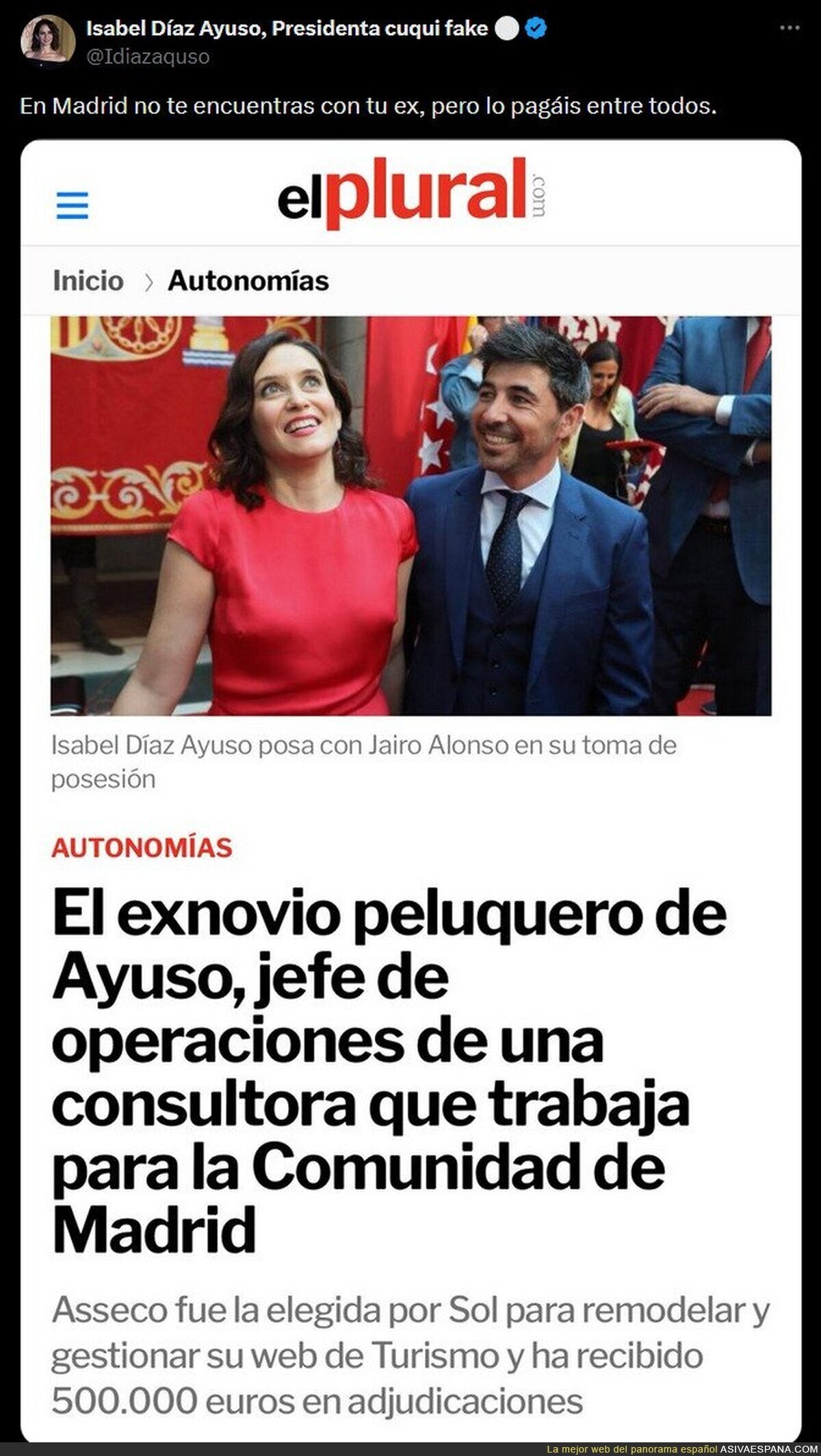 Sospechoso lo del entorno de Ayuso