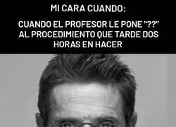 El profesor flipando con las respuestas