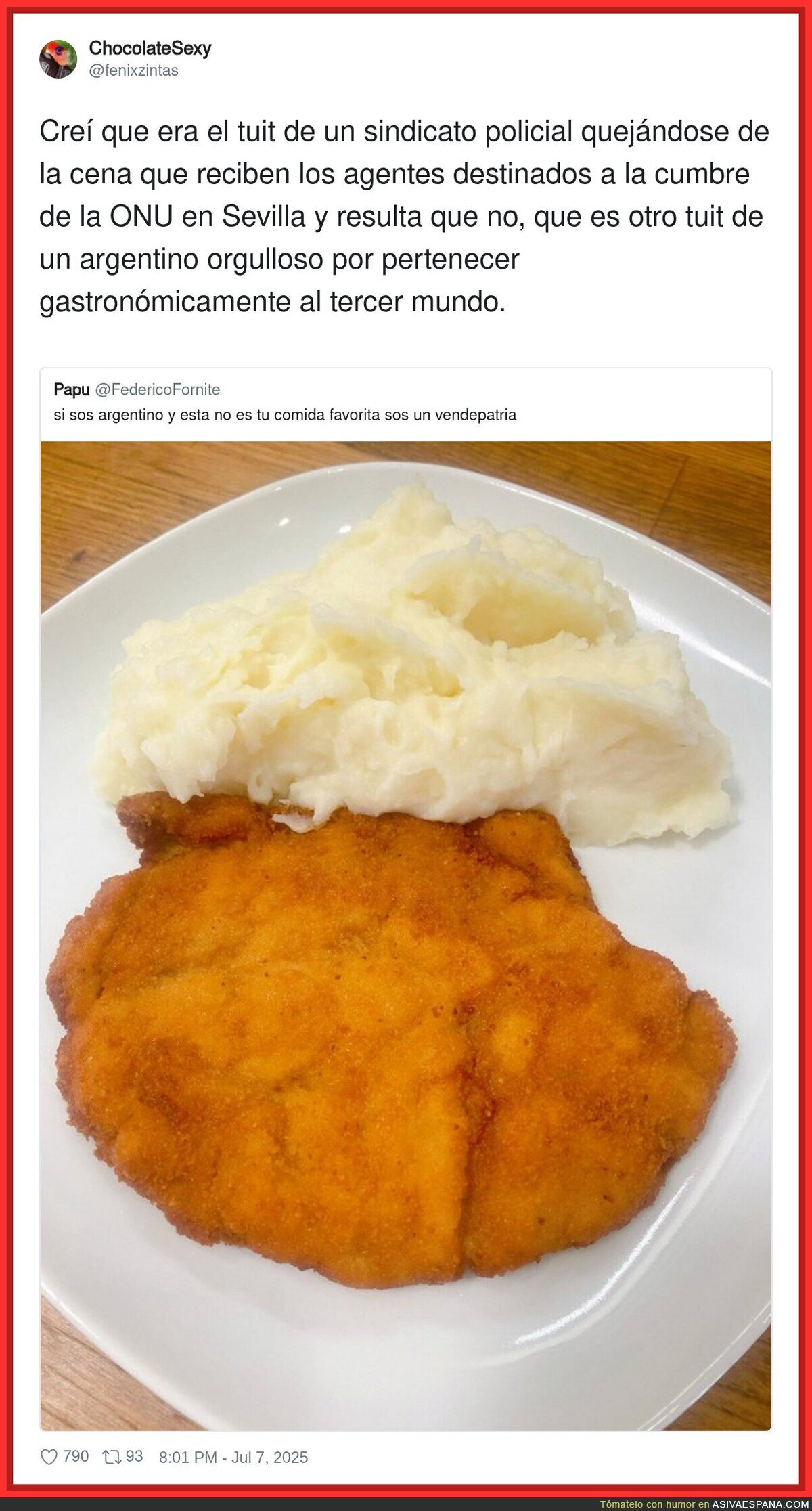 Los argentinos comen como niños pequeños