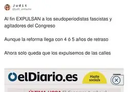 Los ultras no tienen sitio en el Congreso (como periodistas)