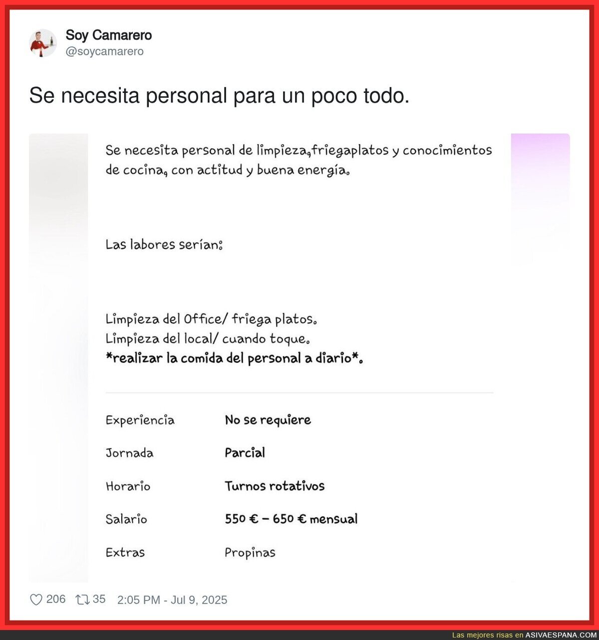 Un esclavo para la cocina