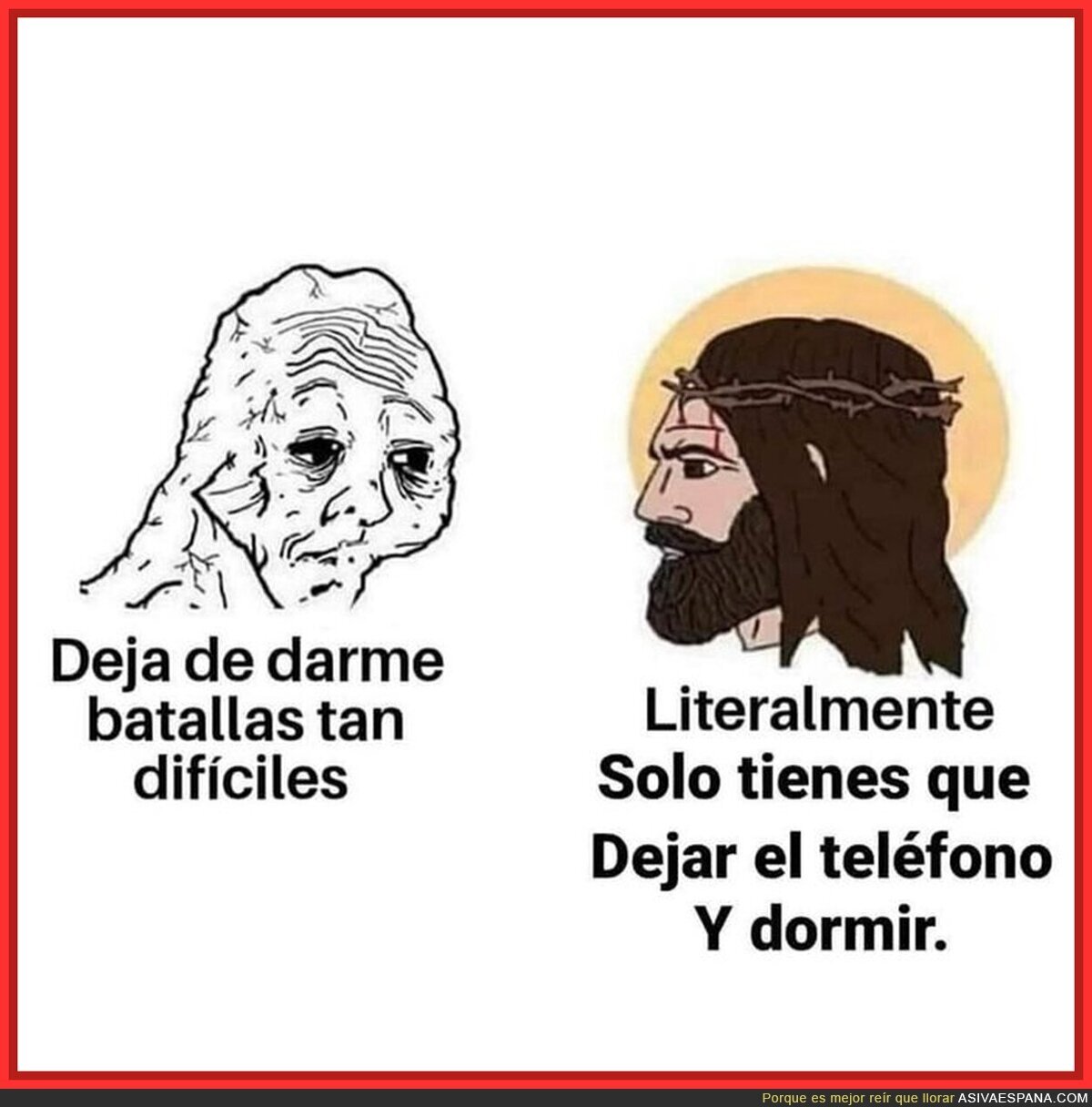 La única batalla 'dura' del hombre
