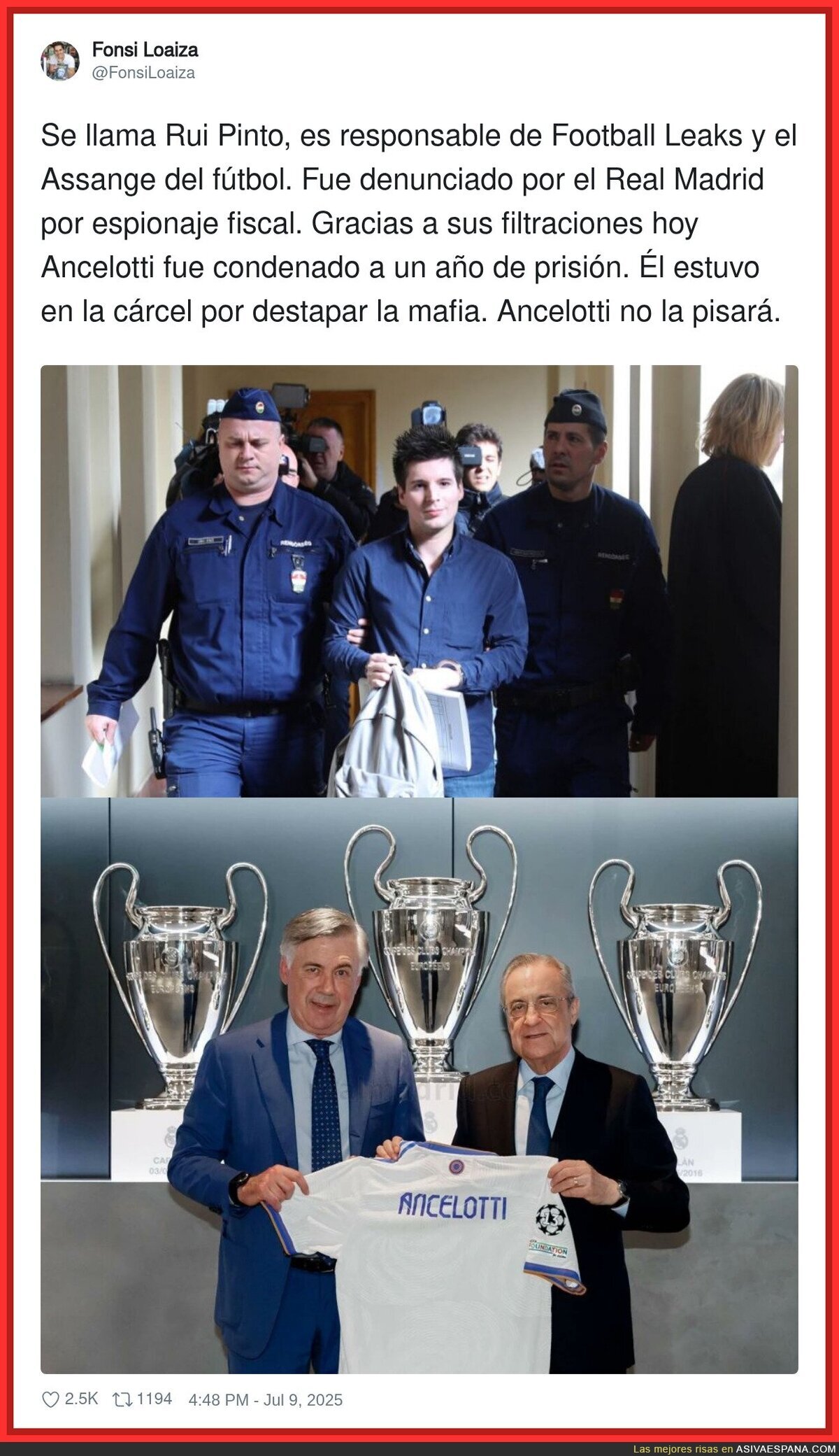 La justicia siempre al lado de Florentino Pérez