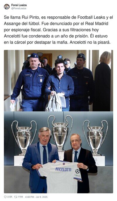 La justicia siempre al lado de Florentino Pérez