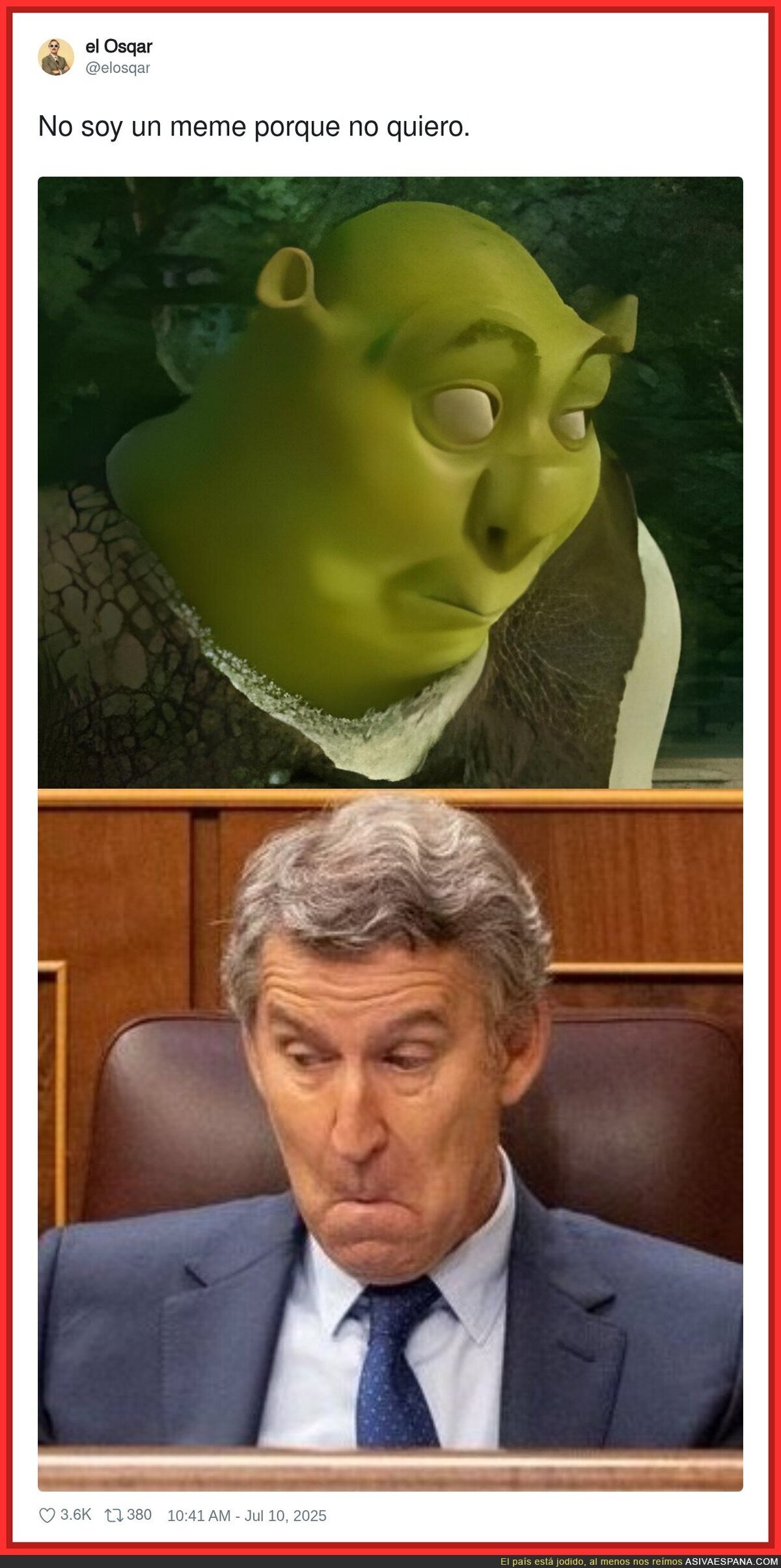 Feijóo es un meme andante