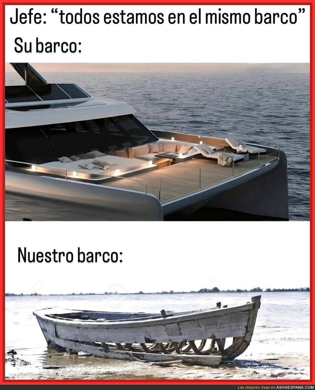 El barco no es el mismo para todos