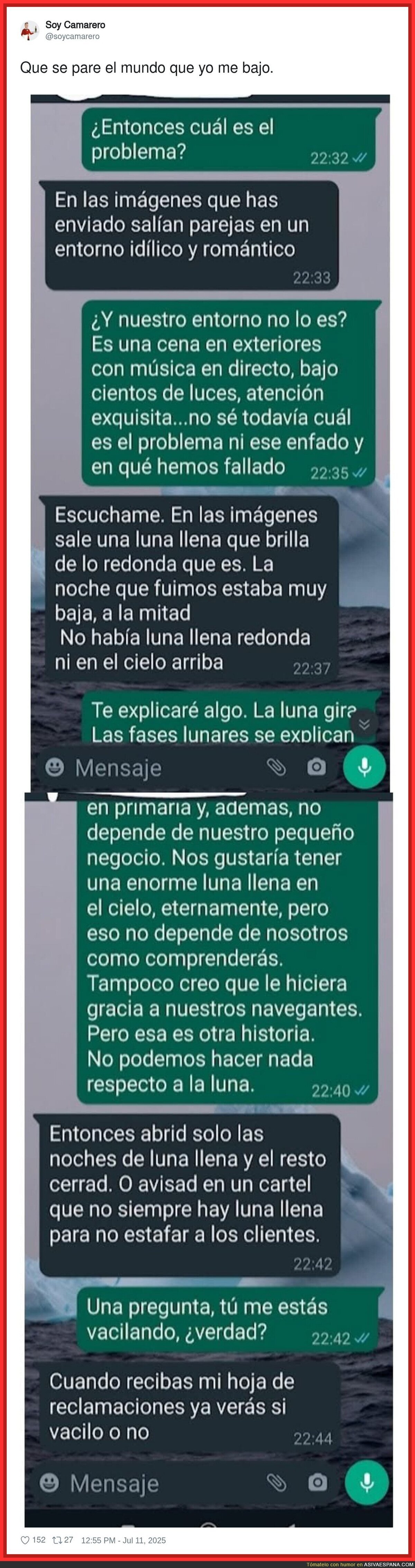 Que se pare el mundo que yo me bajo